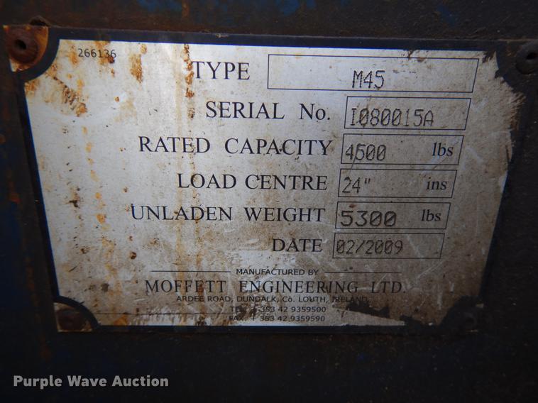 image for item HX9604 2009 Moffett M45  forklift