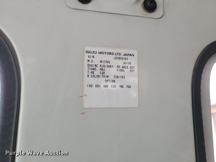 image for item IA9284 2005 Isuzu NQR  CrewCab flatbed truck