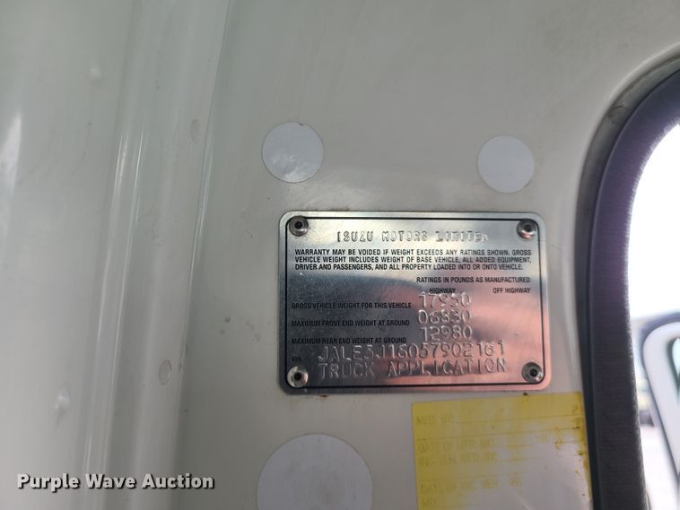 image for item IA9284 2005 Isuzu NQR  CrewCab flatbed truck