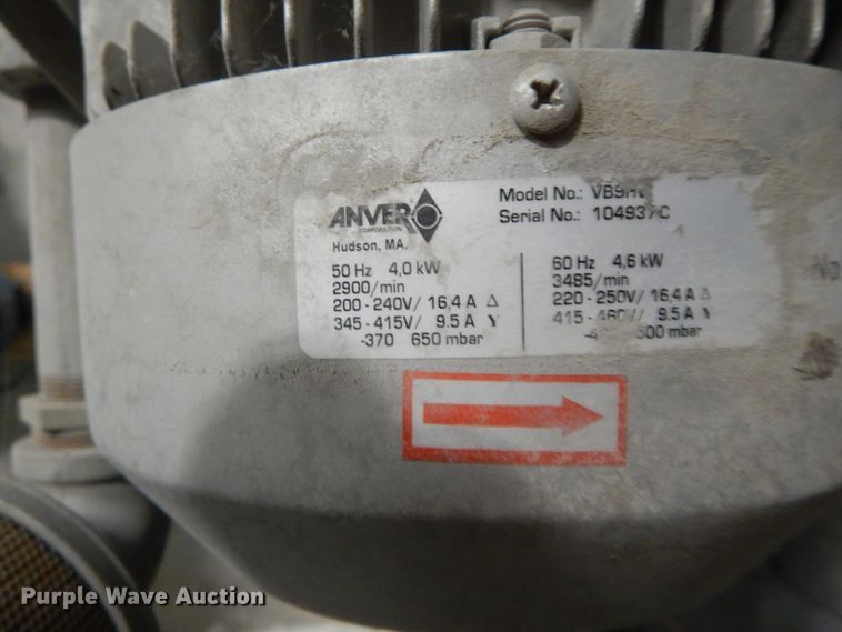 image for item IX9278 (2) Anver VB9HV vacuum lift station
