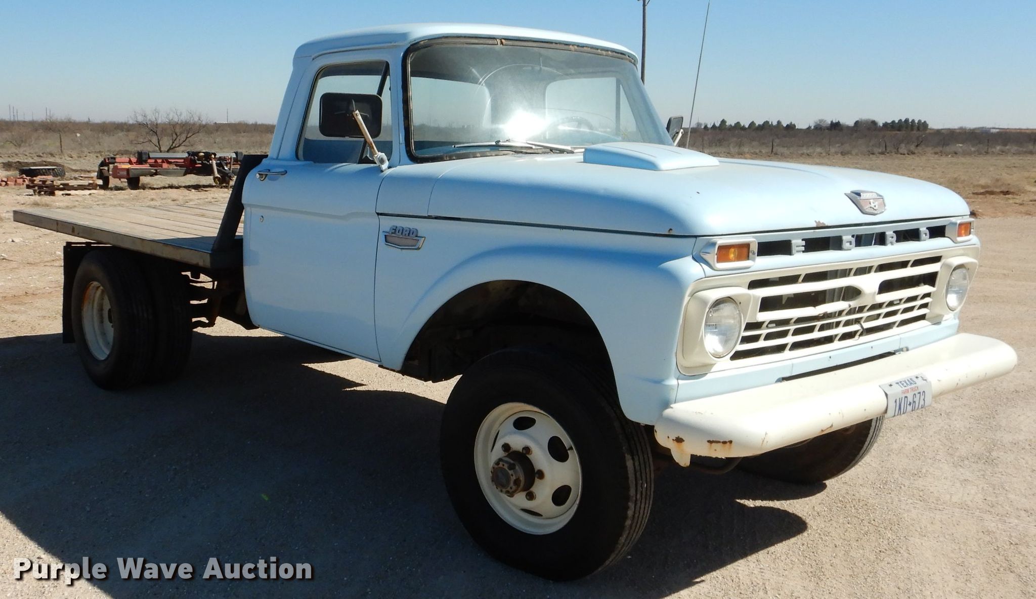 1966 Ford F350 flatbed pickup truck in Seminole, TX Item HC9158 sold