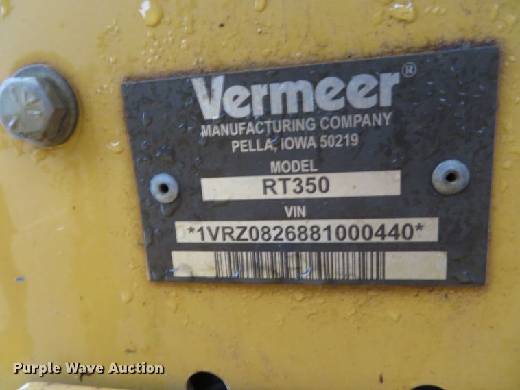 image for item DH0674 2008 Vermeer RT350  trencher