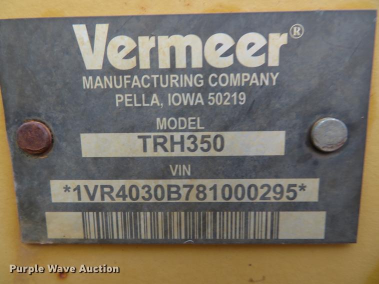 image for item DH0674 2008 Vermeer RT350  trencher