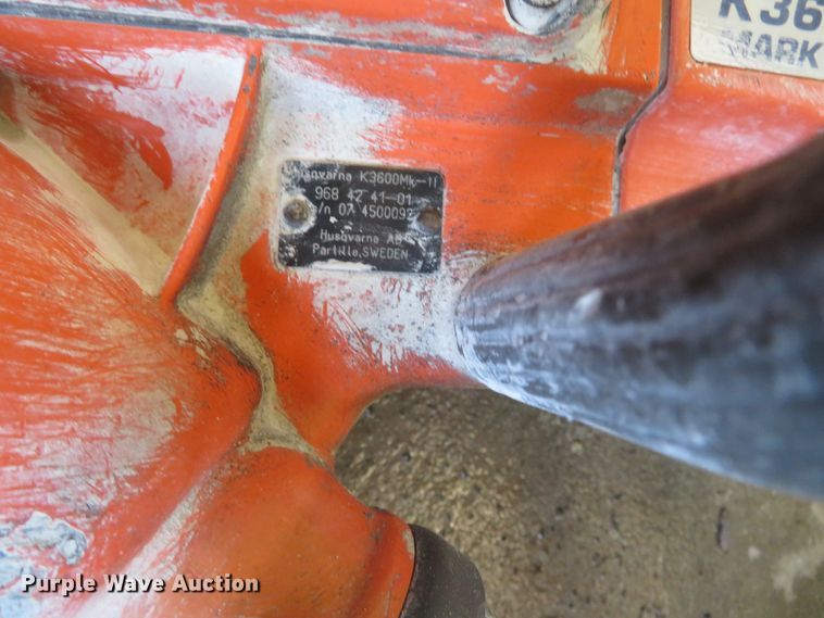 image for item DH0678 Husqvarna K3600 14" ring saw with power pack