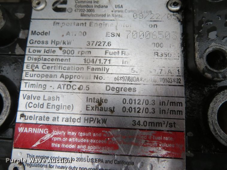 image for item DH0679 2006 Vermeer RT350  trencher