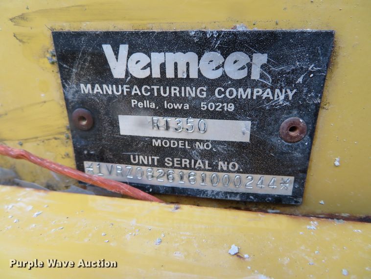 image for item DH0679 2006 Vermeer RT350  trencher