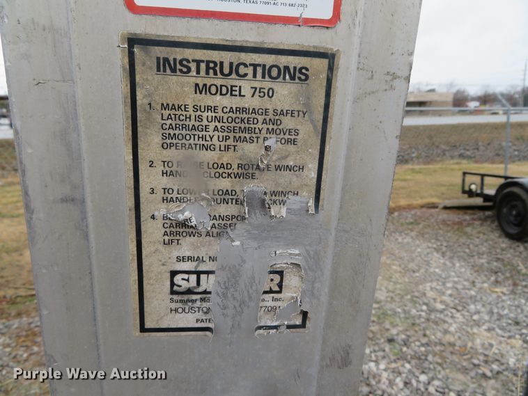 image for item DH0681 Sumner 750 lift