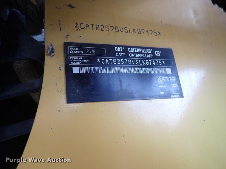 image for item DI8999 2007 Caterpillar 257B  Series 2 tracked skid steer loader