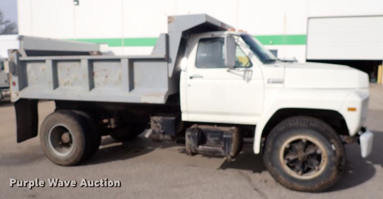 image for item DJ0012 1993 Ford F600  dump truck