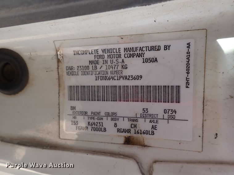 image for item DJ0012 1993 Ford F600  dump truck