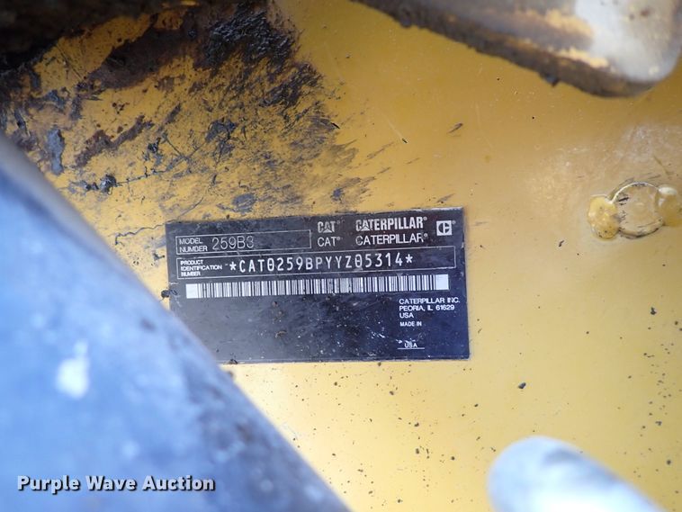 image for item DJ0022 Caterpillar 259B  Series 3 tracked skid steer loader