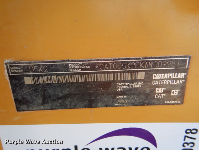 image for item DJ0378 2014 Caterpillar D5K2  dozer