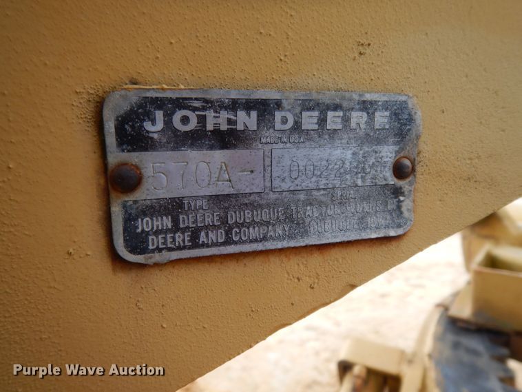 image for item DJ8235 1973 John Deere 570A  motor grader