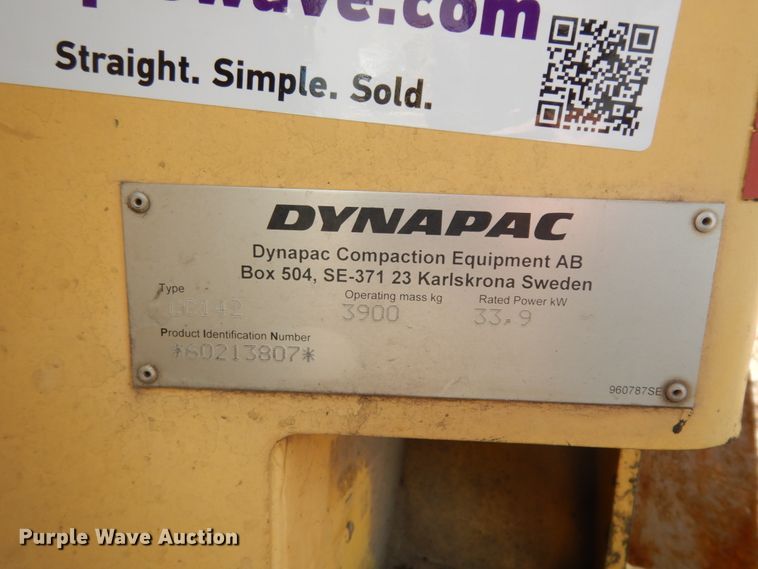 image for item DJ8242 2008 Dynapac CC142  double drum vibratory roller