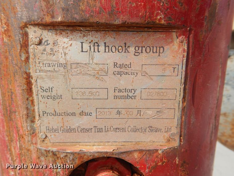 image for item DJ8639 2014 Zoomlion RT75  crane