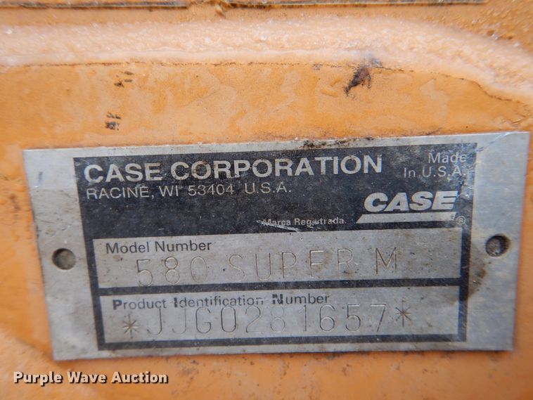 image for item DJ8648 2001 Case 580 Super M  backhoe