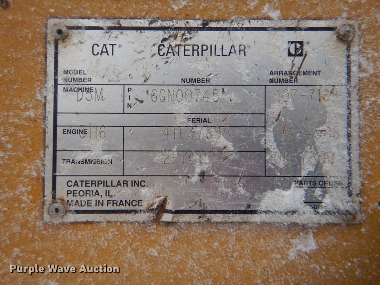 image for item DJ8649 1997 Caterpillar D5M  dozer