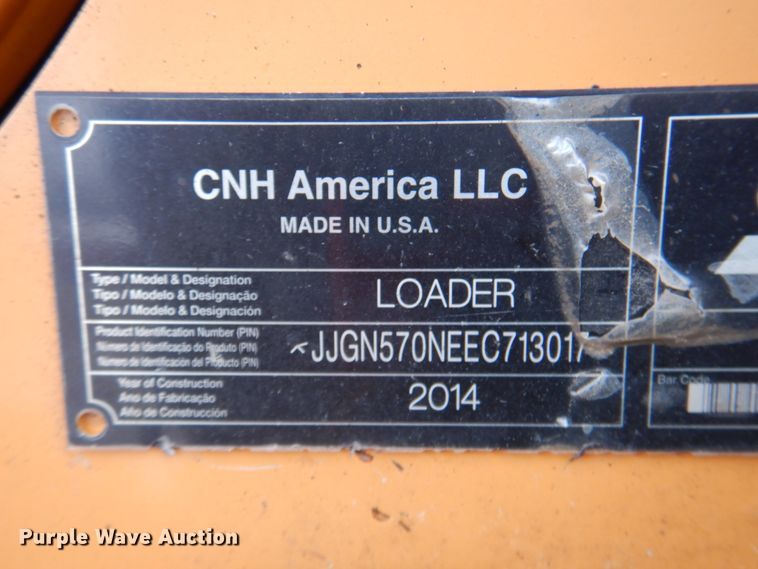 image for item DJ8654 2014 Case 570N XT  landscape tractor