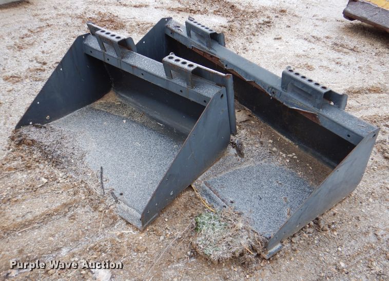 image for item DJ8664 (2) skid steer buckets