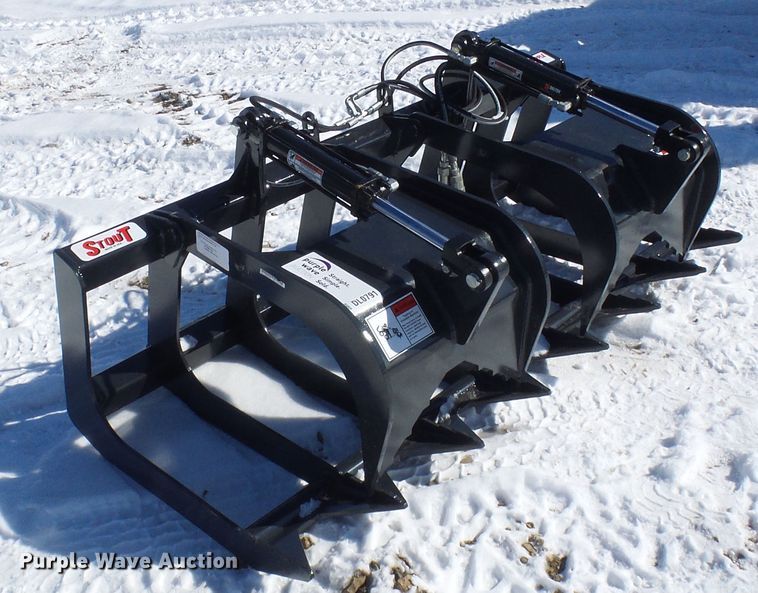 image for item DL0791 Stout 66-9 skid steer grapple bucket