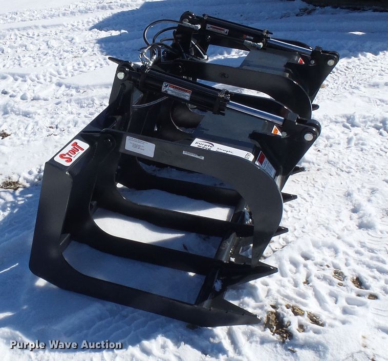 image for item DL0791 Stout 66-9 skid steer grapple bucket