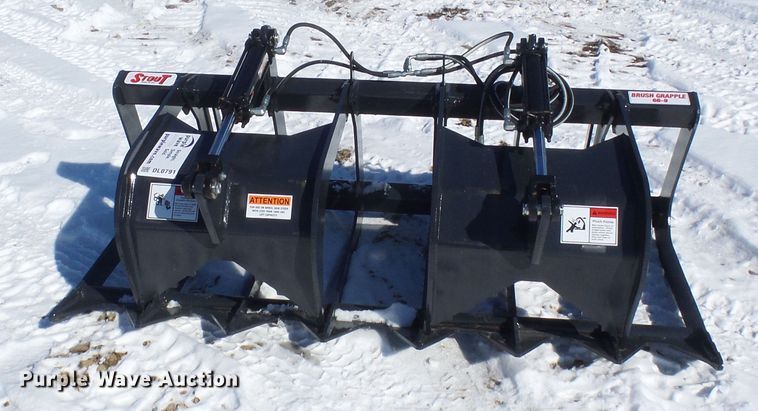 image for item DL0791 Stout 66-9 skid steer grapple bucket