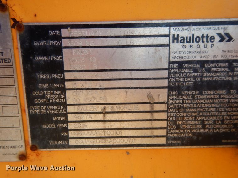 image for item DL2041 2014 Haulotte Biljax 4527A  boom lift