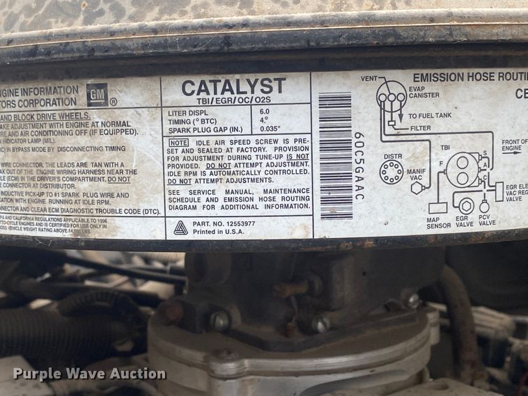 image for item DM2765 1996 GMC TopKick  flatbed truck