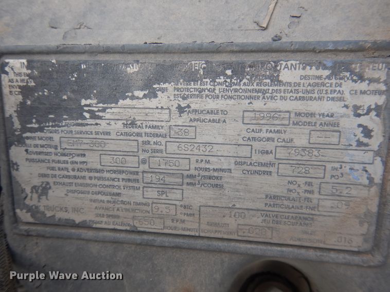 image for item FA9480 1997 Mack RD600  ready mix truck