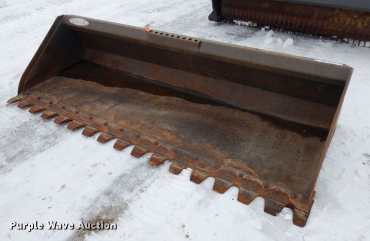 image for item HX9588 Virnig 96"W low profile skid steer bucket