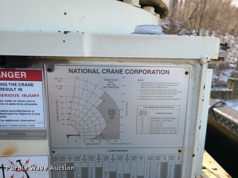 image for item DN6013 2001 Sterling L-Line  crane truck