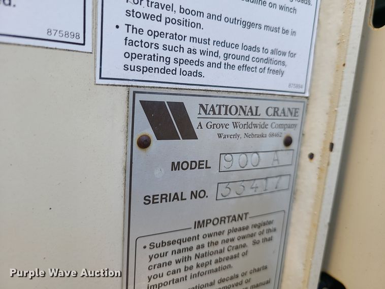 image for item DN6013 2001 Sterling L-Line  crane truck