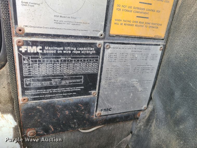 image for item DN6060 1979 Link Belt HSP-22  crane