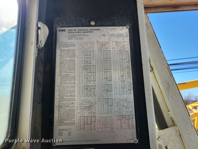 image for item DN6060 1979 Link Belt HSP-22  crane