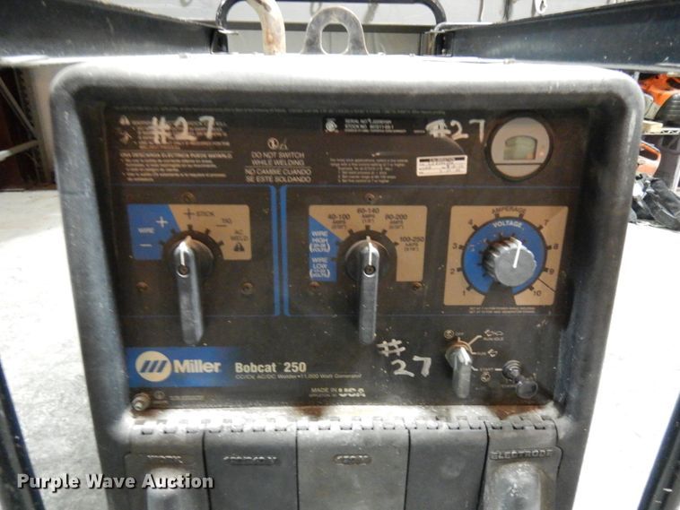 image for item HX9611 Miller Bobcat 250 welder/generator