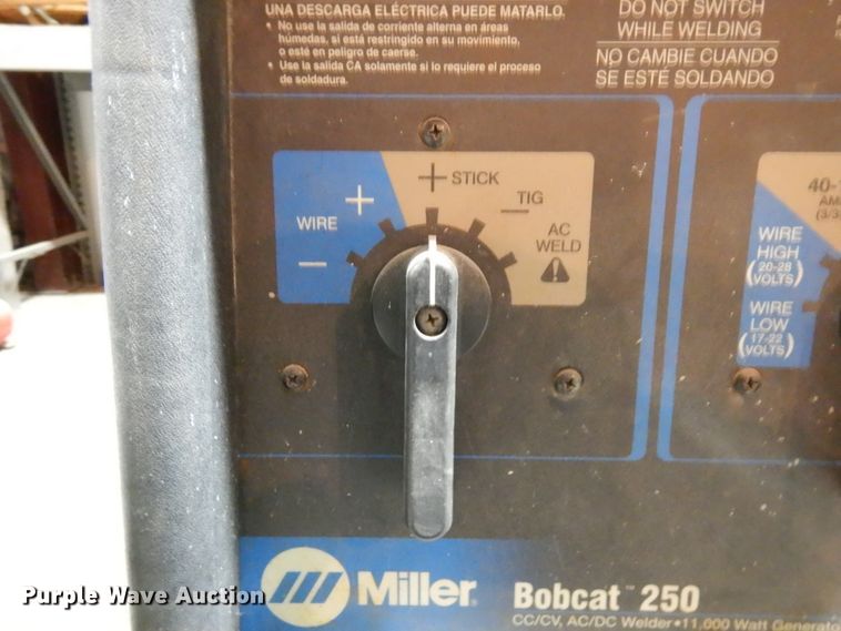 image for item HX9611 Miller Bobcat 250 welder/generator