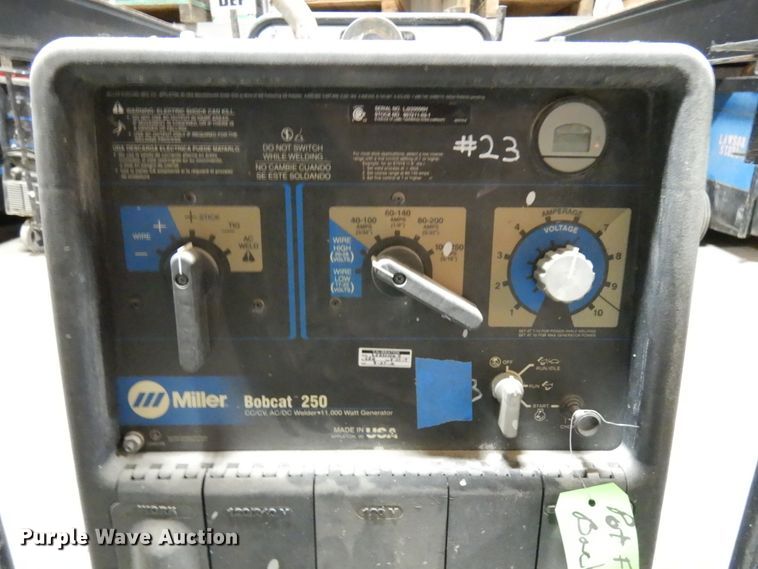 image for item HX9616 Miller Bobcat 250 welder/generator