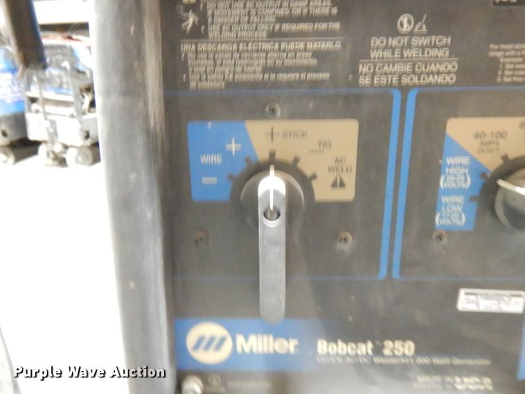 image for item HX9616 Miller Bobcat 250 welder/generator