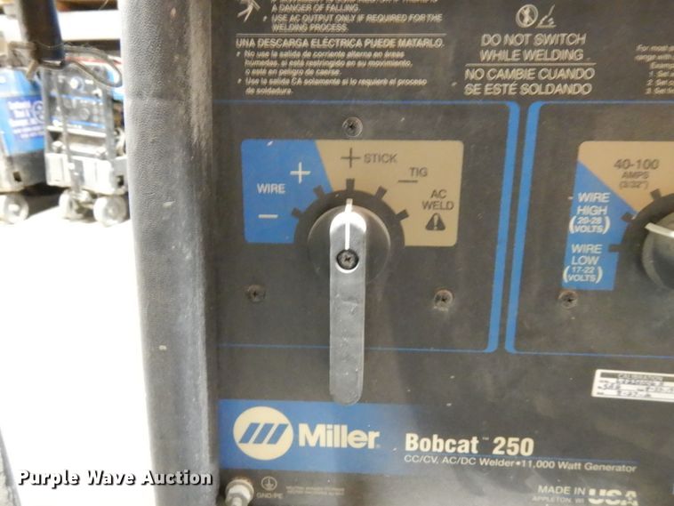 image for item HX9616 Miller Bobcat 250 welder/generator