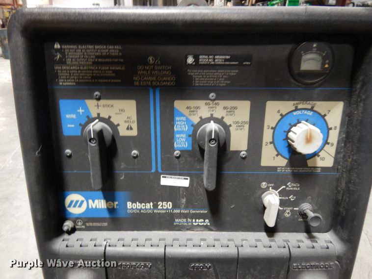 image for item HX9632 Miller Bobcat 250 welder/generator