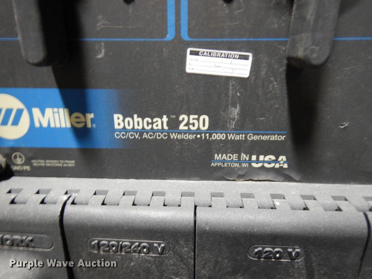 image for item HX9632 Miller Bobcat 250 welder/generator