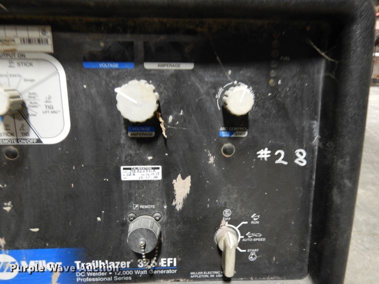 image for item HX9633 Miller Trailblazer 325 EFI welder/generator