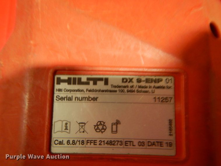 image for item IK9751 (4) Hilti DX860-ENP powder actuated tool