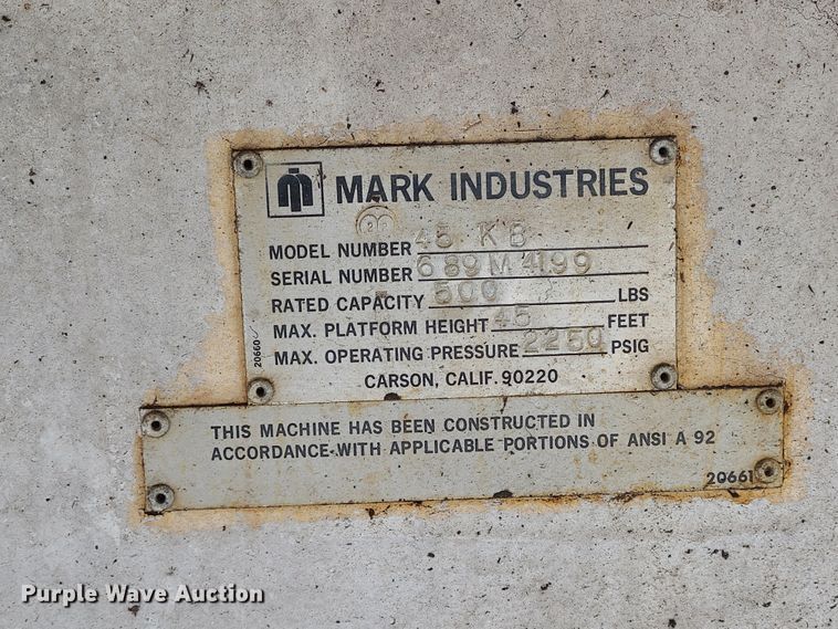 image for item IP9997 Mark Lift 45KB  boom lift