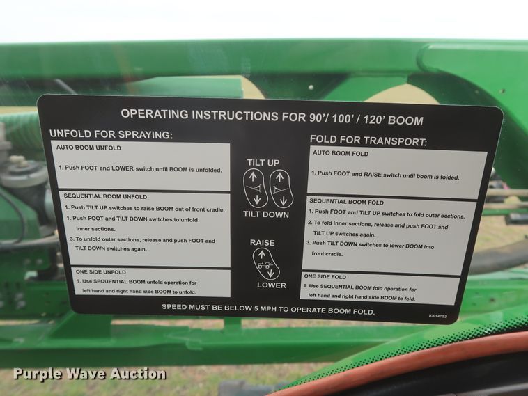 image for item DJ2310 2015 John Deere R4030  sprayer