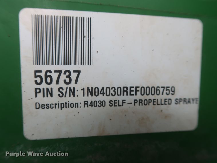image for item DJ2310 2015 John Deere R4030  sprayer