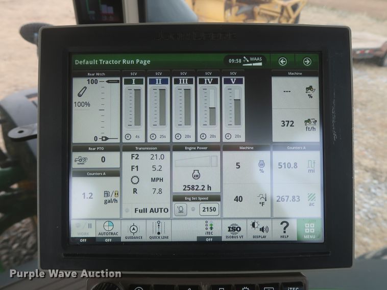 image for item DJ2311 2015 John Deere 8370R  MFWD tractor