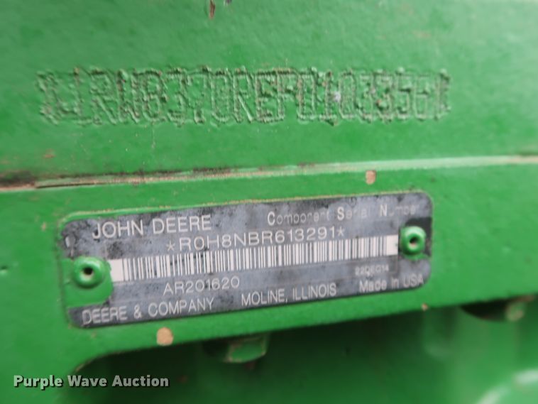 image for item DJ2311 2015 John Deere 8370R  MFWD tractor