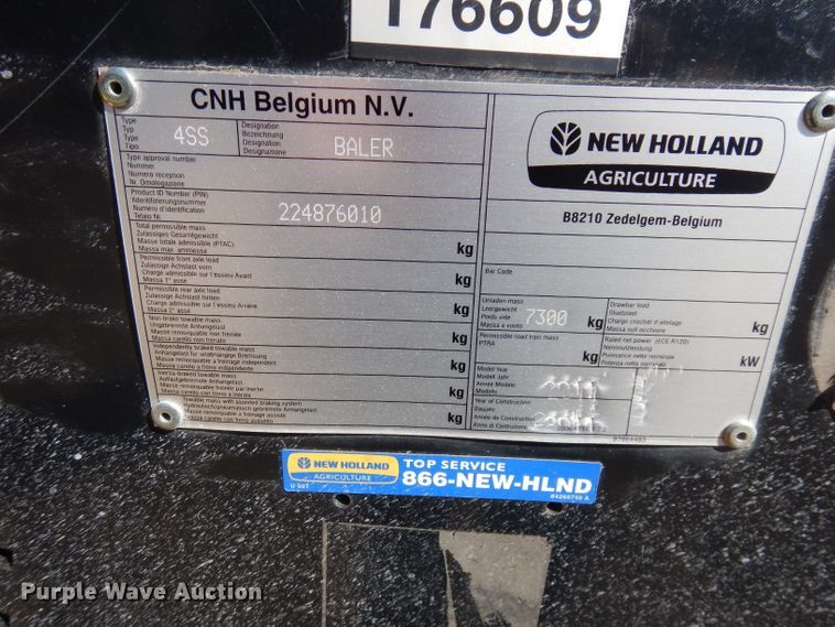 image for item DJ2902 2011 New Holland BB9060  4SS large square baler