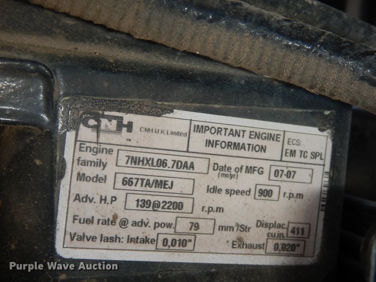 image for item DJ2903 2008 New Holland T6070  MFWD tractor